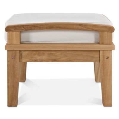 Marina Outdoor Patio Teak Ottoman