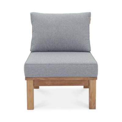 Marina Armless Outdoor Patio Teak Sofa