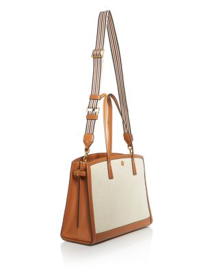 Tory Burch Walker Large Canvas Satchel Bloomingdale's