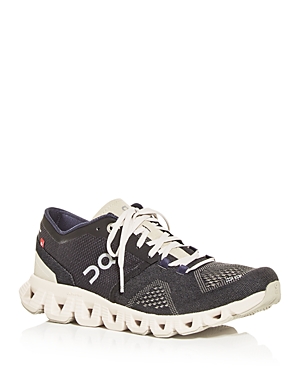 On Women's Cloud X Low Top Running Sneakers In Black/cream