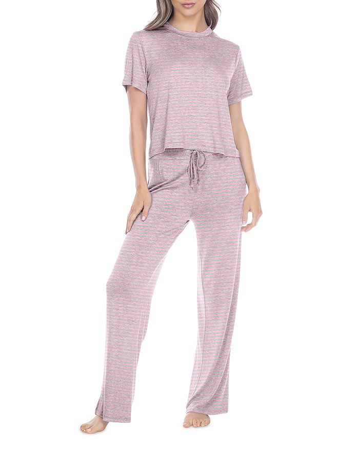 Honeydew All American Pajama Set In Pop Stripe