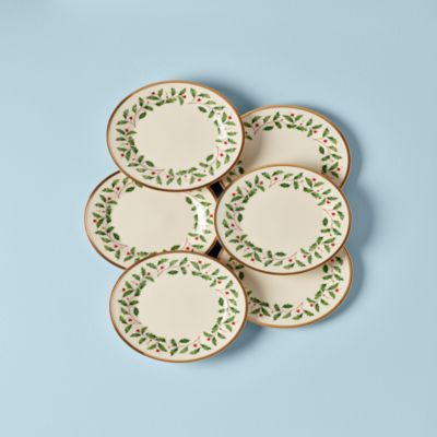Holiday Salad Plate, Set of 6