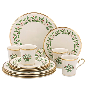 Lenox Holiday 12 Pc. Dinnerware Set With Mugs, Service For 4 In Ivory