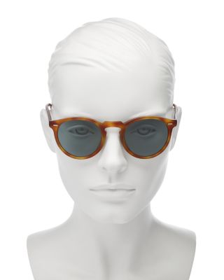 Gregory Peck Round Sunglasses, 50mm