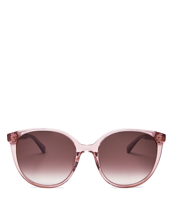 Kate Spade New York Women's Round Sunglasses, 56mm In Pink/brown Gradient