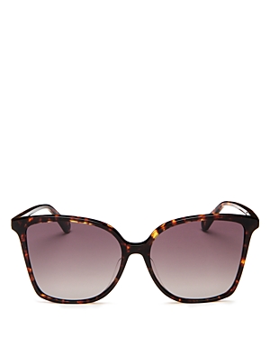 Kate Spade New York Women's Cat Eye Sunglasses, 58mm In Dkhavana/brown Gradient