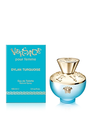 Shop Versace Dylan Turquoise Eau De Toilette, 3.4 oz In Blue