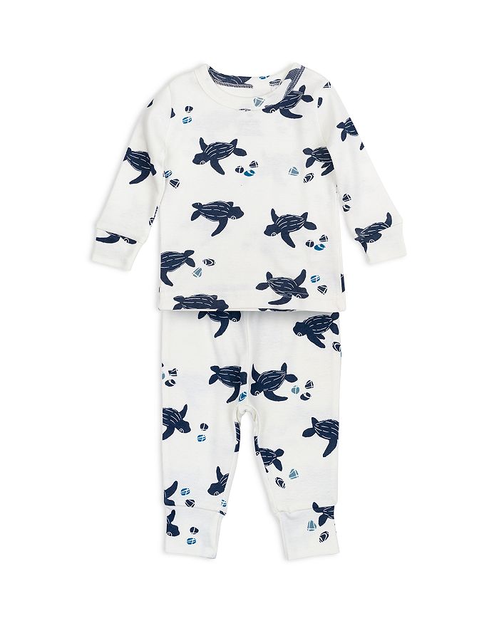 Oliver & Rain Boys' Organic Cotton Turtle Print Pajama Set - Baby