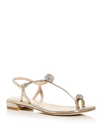 Stuart Weitzman Women S Ballsoffire T Strap Sandals Bloomingdale S