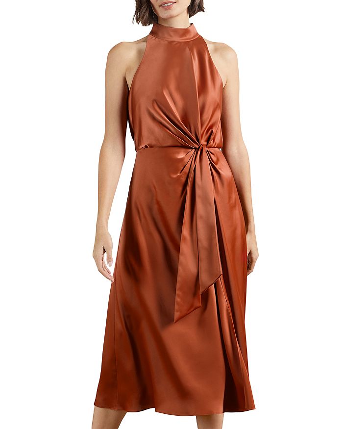 Waist knot midi top dress