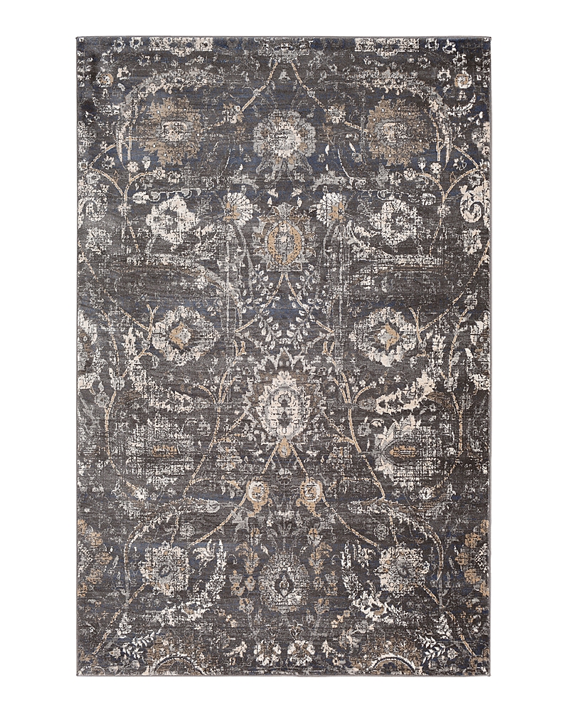 Surya Indigo Igo-2317 Area Rug, 5'3 X 7'3 In Dark Gray