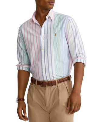 polo ralph lauren multi stripe oxford shirt