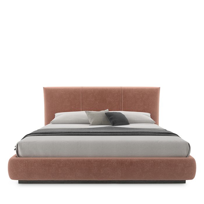 Huppe Laurent Upholstered King Bed In Blackened Birch
