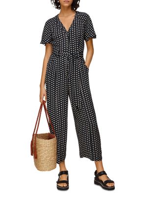 whistles elephant print jumpsuit