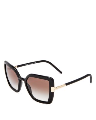 prada 54mm rectangular sunglasses