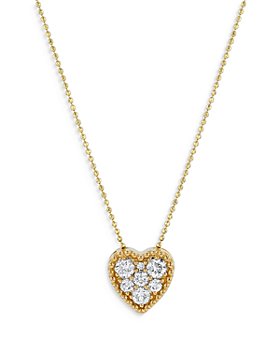 Bloomingdale's - Diamond Heart Pendant Necklace in 14k Yellow Gold, 0.50 ct. t.w. - 100% Exclusive