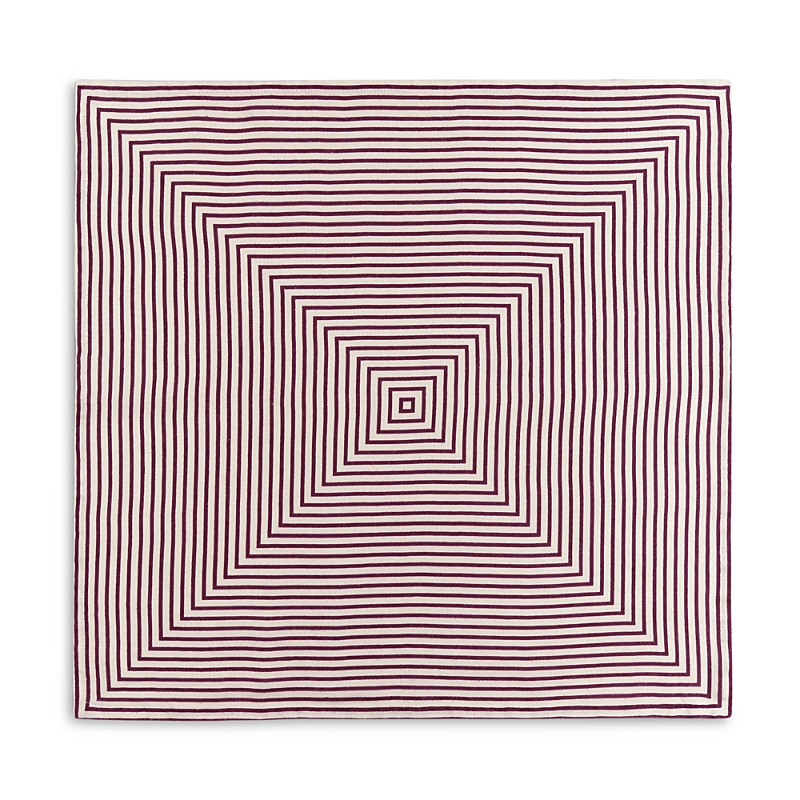 L'objet Concorde 4-piece Stripe Linen Sateen Napkin Set In Wine