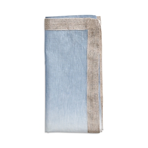 Shop Kim Seybert Dip Dye Napkin In White/periwinkle