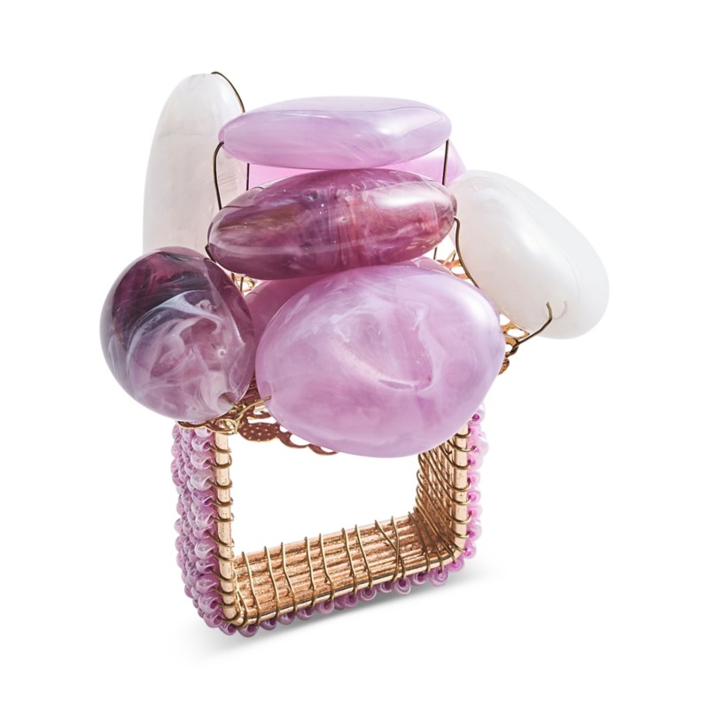 Kim Seybert Sea Stone Napkin Ring in Lilac