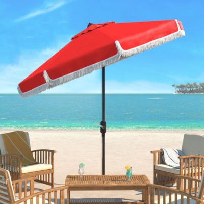 Fabia Fringe 9 Ft Crank Umbrella