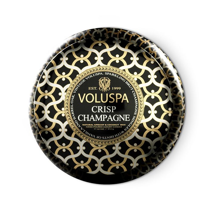 Voluspa - Maison Noir "Crisp Champagne" 2 Wick Printed Tin Candle