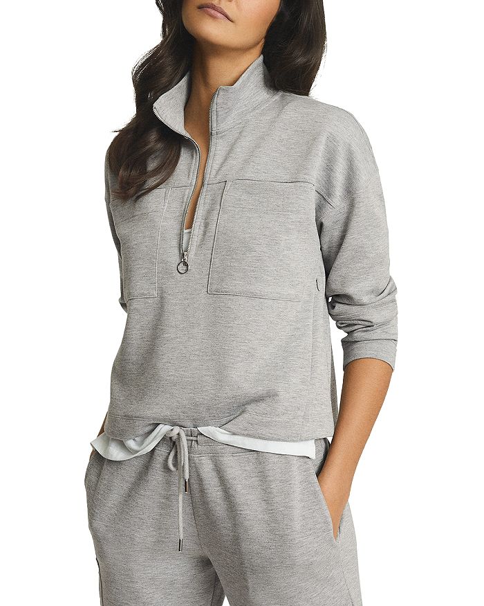 REISS Etta Half Zip Sweater Bloomingdale s