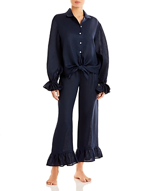 SLEEPER RUMBA LINEN PAJAMA SET,SL2101P