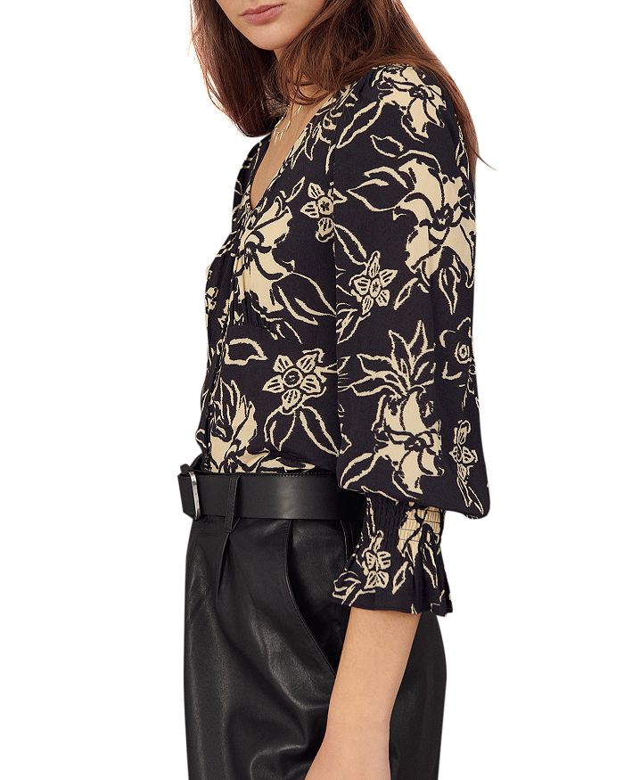 BA&SH BA & SH SESSEE FLORAL PRINT BLOUSE