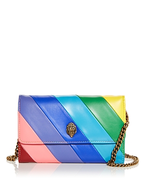 KURT GEIGER KENSINGTON LEATHER CHAIN WALLET,2548389109