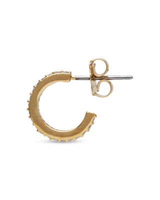 Pav&eacute; Hoop Earrings