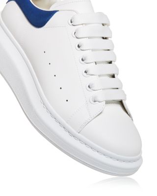 Men's Oversized Leather Heel Detail Sneakers