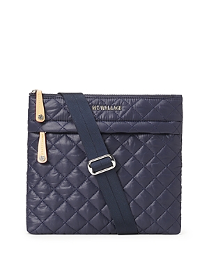 Shop Mz Wallace Metro Flat Crossbody Bag In Dawn