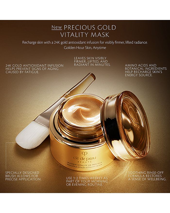 Shop Clé De Peau Beauté Cle De Peau Beaute Precious Gold Vitality Mask 2.7 Oz.
