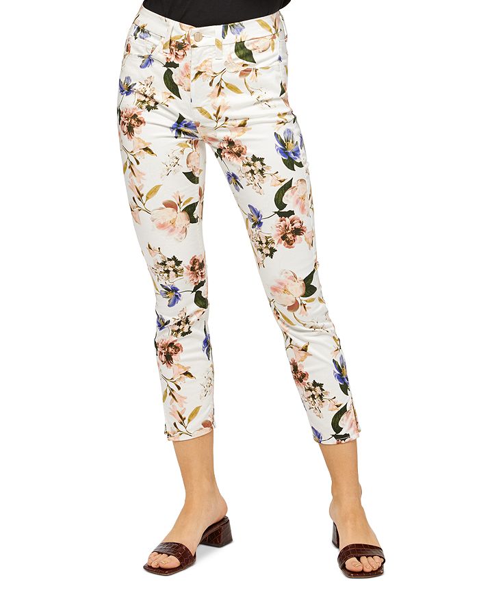 Jen 7 7 For All Mankind Cropped Skinny Jeans in Dream Floral ...