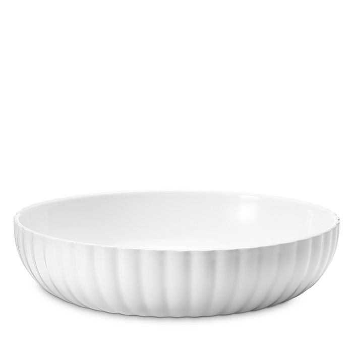 Shop Georg Jensen Bernadotte Soup/pasta Bowl, Set Of 2 In White
