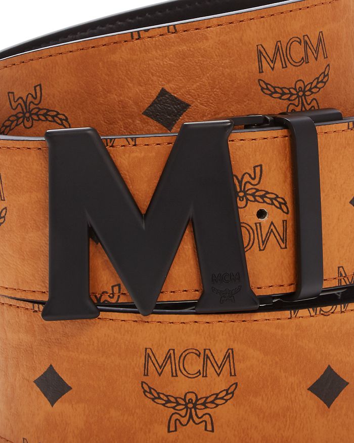 Leather belt MCM Beige size M International in Leather - 34915436