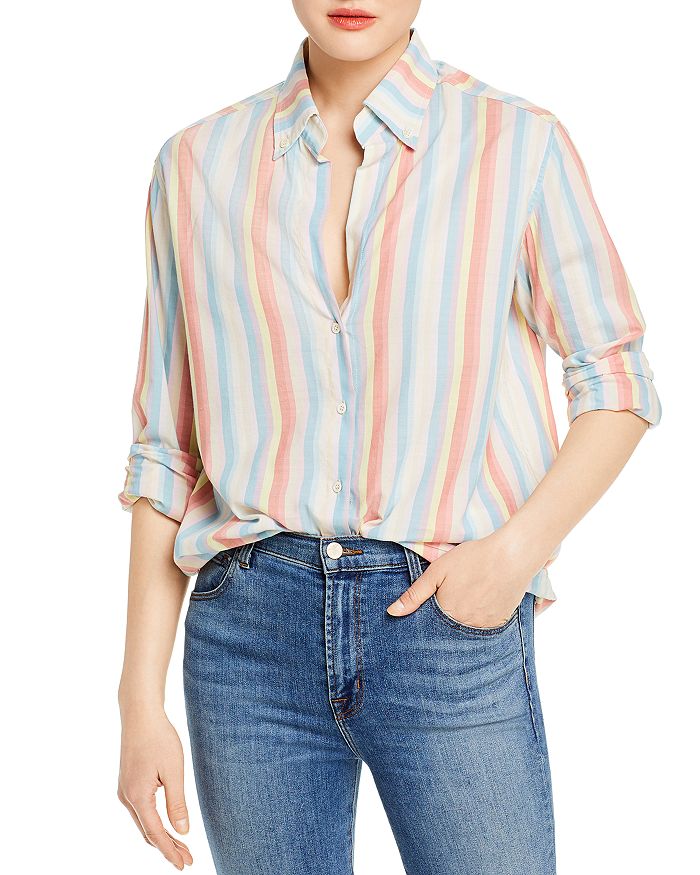 VANESSA BRUNO Druyat Striped Shirt Bloomingdale's