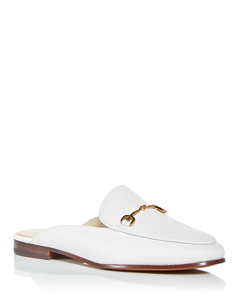 Sam Edelman 'linnie' Horsebit Leather Loafer Slides In White