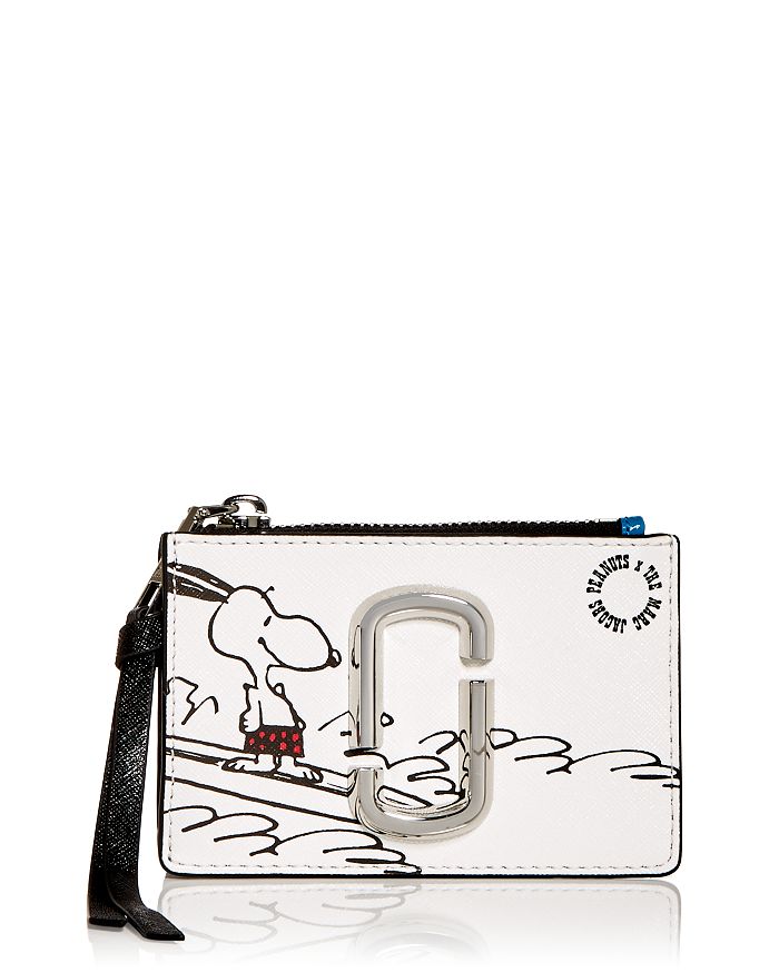 MARC JACOBS x Peanuts Zip Leather Card Case | Bloomingdale's