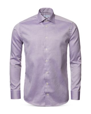 Slim Fit Textured Solid Shirt