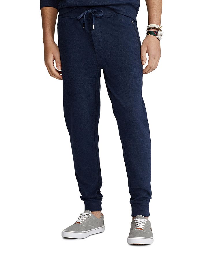 Polo Ralph Lauren Cotton Blend Jogger Pants In Blue Heather