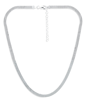 Aqua Herringbone Chain Necklace, 16 - 100% Exclusive