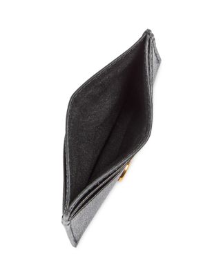 財布・小物その他 SALVATORE FERRAGAMO Black Leather Card Holder Woven credit card holder - Men | Ferragamo