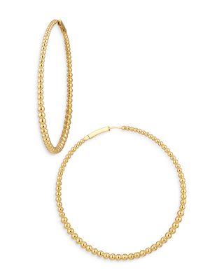 Nadri - Dot Graduated Bead Hoop Earrings