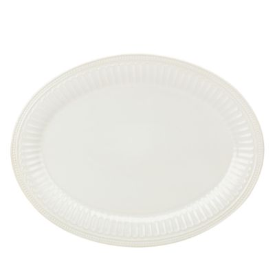 Lenox French Perle Groove 16 Oval Serving Platter