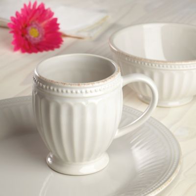 French Perle Groove 4 Piece Place Setting