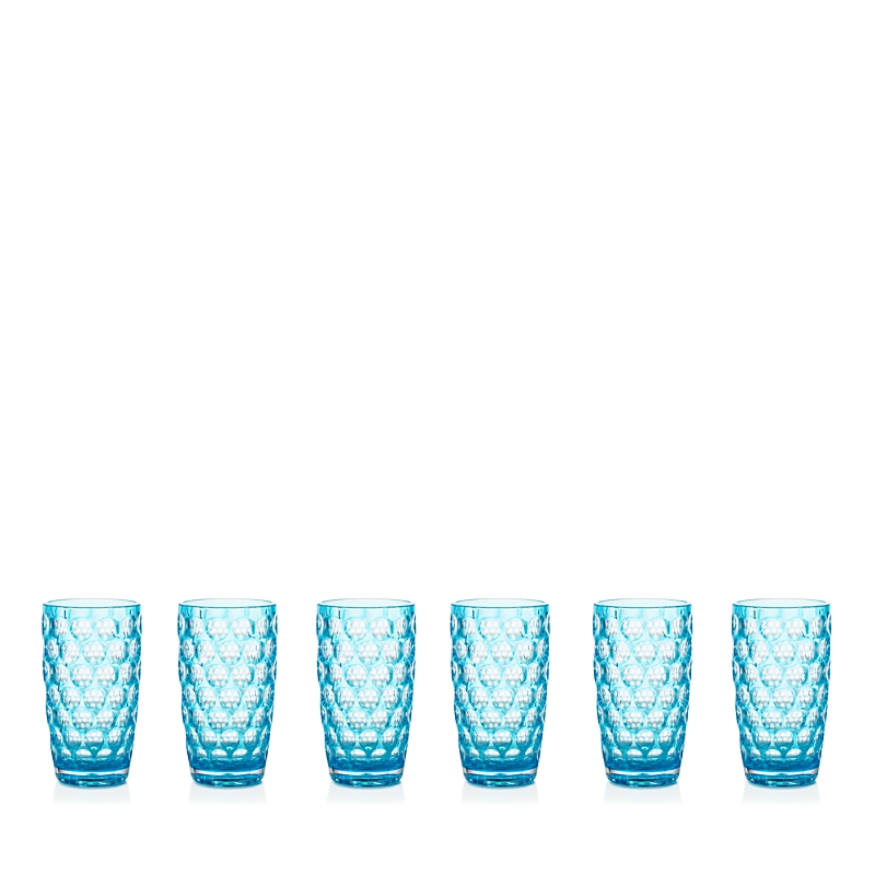 Mario Luca Giusti Acrylic Lente Acrylic Highball, Set of 6