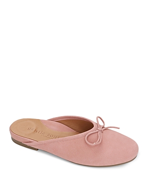 GENTLE SOULS BY KENNETH COLE GENTLE SOULS BY KENNETH COLE WOMEN'S EUGENE BOW LEATHER SLIDE MULES,GSS1023NU