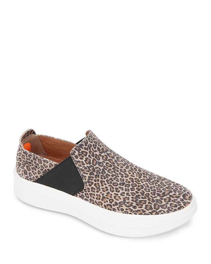 Fossil Leopard Print Suede