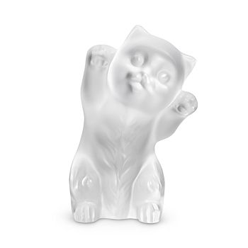Lalique - Limited Edition Crystal Kitten Clear Figure